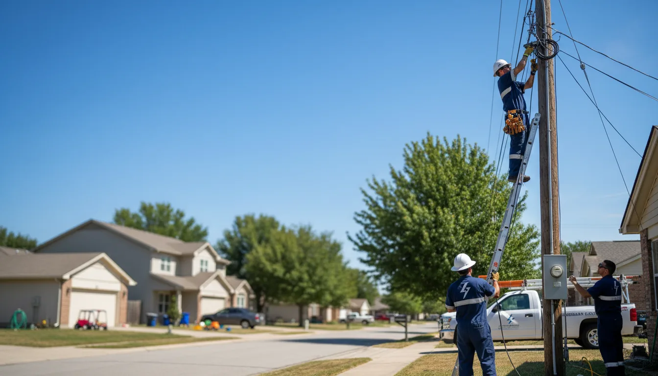 Residential electrician providing installation services in Russia, OH